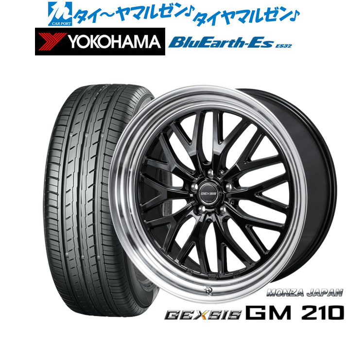 新品 サマータイヤ ホイール4本セット モンツァ ジェクシス GM210 19インチ 8.0J ヨコハマ BluEarth-ES ブルーアースイーエス ES32 245/40R19