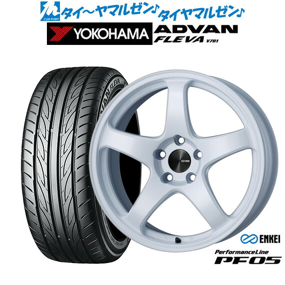 新品 サマータイヤ ホイール4本セット エンケイ PF05 19インチ 8.0J ヨコハマ ADVAN アドバン フレバ V701 235/45R19