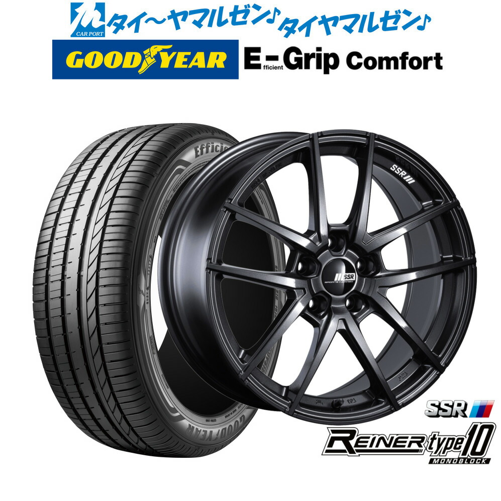 新品 サマータイヤ ホイール4本セット タナベ SSR ライナー タイプ10 モノブロック 18インチ 7.5J グッドイヤー エフィシエント グリップ コンフォート 215/40R18