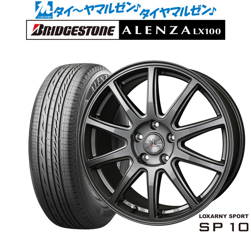 新品 サマータイヤ ホイール4本セットBADX ロクサーニスポーツ SP1017インチ 7.0Jブリヂストン ALENZA アレンザ LX100225/65R17|カーポートマルゼン 店