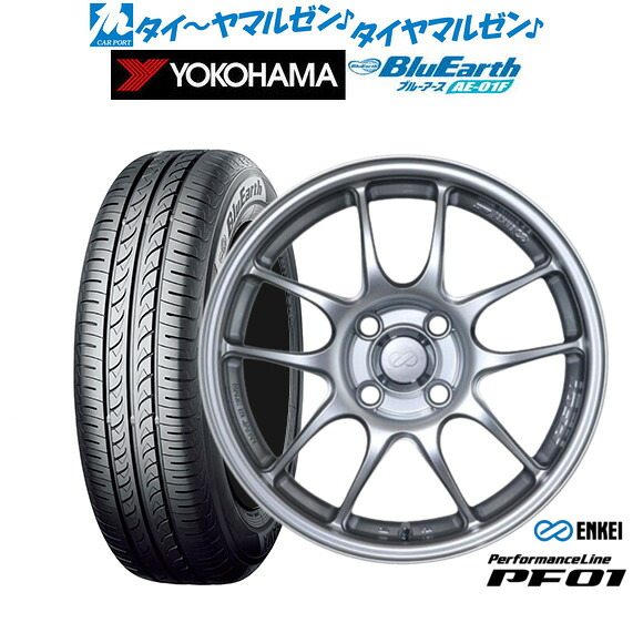 新品 サマータイヤ ホイール4本セット エンケイ PF01 15インチ 6.5J ヨコハマ BluEarth ブルーアース (AE-01F) 175/65R15