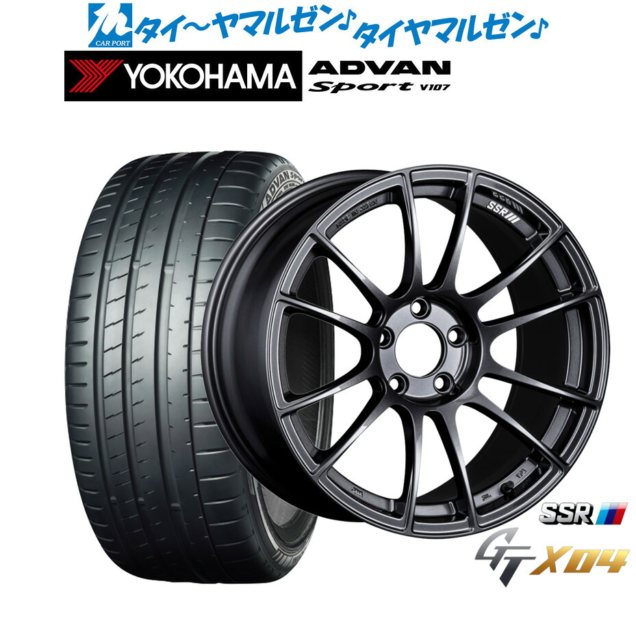 [ﾏﾗｿﾝ期間]P最大42倍&ｸｰﾎﾟﾝ配布 新品 サマータイヤ ホイール4本セット タナベ SSR GT X04 19インチ 8.5J ヨコハマ ADVAN アドバン Sport (V107) 225/40R19