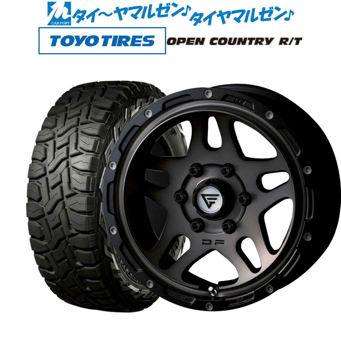 [18日]割引クーポン配布 新品 オフロードタイヤ ホイール4本セット FORCE デルタフォース OVERLANDER(オーバーランダー) 16インチ 7.0J トーヨータイヤ OPEN COUNTRY オープンカントリー RT 215/70R16
