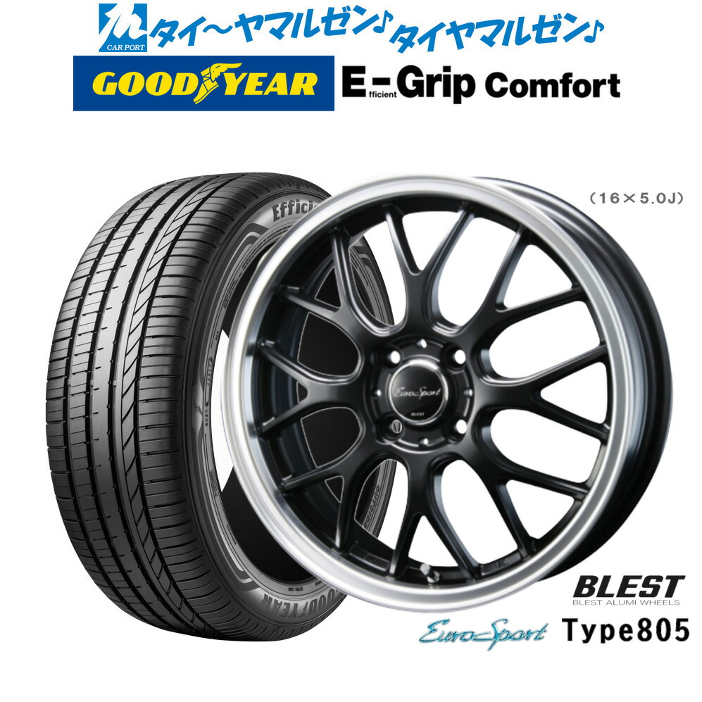 新品 サマータイヤ ホイール4本セットニューレイトン ユーロスポーツ タイプ 80517インチ 7.0Jグッドイヤー エフィシエント グリップ コンフォート205/40R17|カーポートマルゼン 店