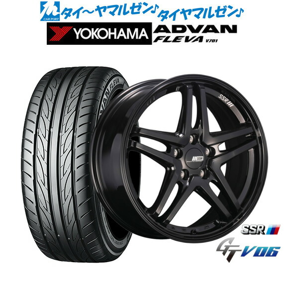 新品 サマータイヤ ホイール4本セット タナベ SSR GT V06 18インチ 7.5J ヨコハマ ADVAN アドバン フレバ V701 235/50R18