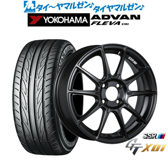 [ﾏﾗｿﾝ期間]P最大42倍&ｸｰﾎﾟﾝ配布 新品 サマータイヤ ホイール4本セット タナベ SSR GT X01 17インチ 7.0J ヨコハマ ADVAN アドバン フレバ V701 195/40R17