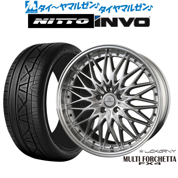新品 サマータイヤ ホイール4本セット BADX ロクサーニ マルチフォルケッタ FX4 19インチ 8.0J NITTO INVO 255/40R19
