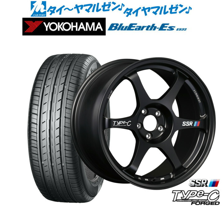 [ﾏﾗｿﾝ期間]P最大42倍&ｸｰﾎﾟﾝ配布 新品 サマータイヤ ホイール4本セット タナベ SSR Type-C FORGED 17インチ 7.5J ヨコハマ BluEarth-ES ブルーアースイーエス ES32 215/60R17 160,800円