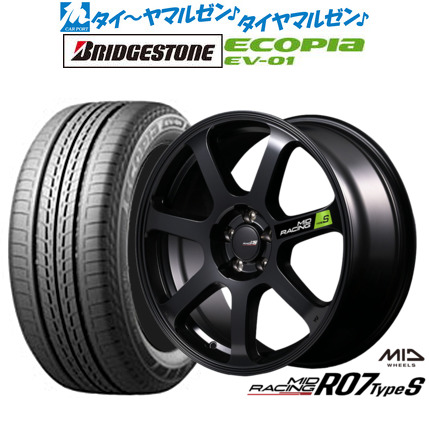 新品 サマータイヤ ホイール4本セット MID レーシング R07 TypeS 17インチ 7.0J ブリヂストン ECOPIA エコピア EV-01 215/50R17