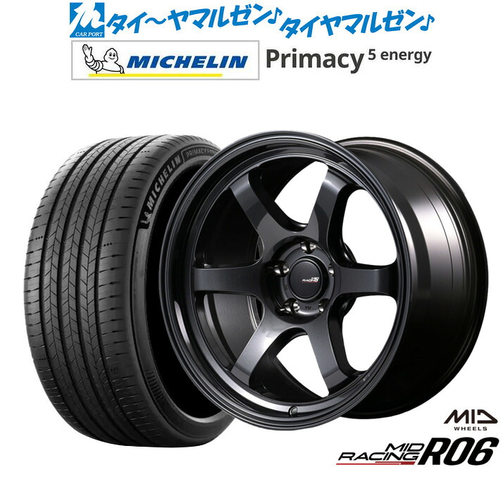 新品 サマータイヤ ホイール4本セットMID レーシング R0618インチ 7.5Jミシュラン プライマシー プライマシー5 energy225/45R18｜カーポートマルゼン 店 234,000円