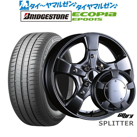 [マラソン期間]割引クーポン配布 新品 サマータイヤ ホイール4本セット クリムソン グーフィー スプリッター 15インチ 6.0J ブリヂストン ECOPIA エコピア EP001S 195/65R15
