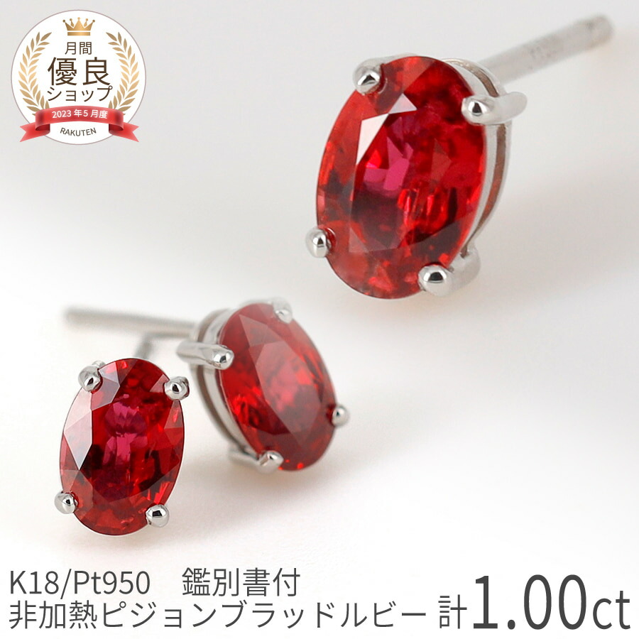 高品質.Pt950ダイヤモンド 1.00ct イヤリング 05-