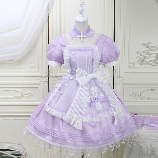 【即納】ロリータ メイド メイド服 ウェイトレス コスプレ コスチューム 仮装 衣装 可愛い かわいい ワンピース セット 女性 大人 レディース ハロウィン halloween cosplay costume マリームーン【Alice girl】【4289】