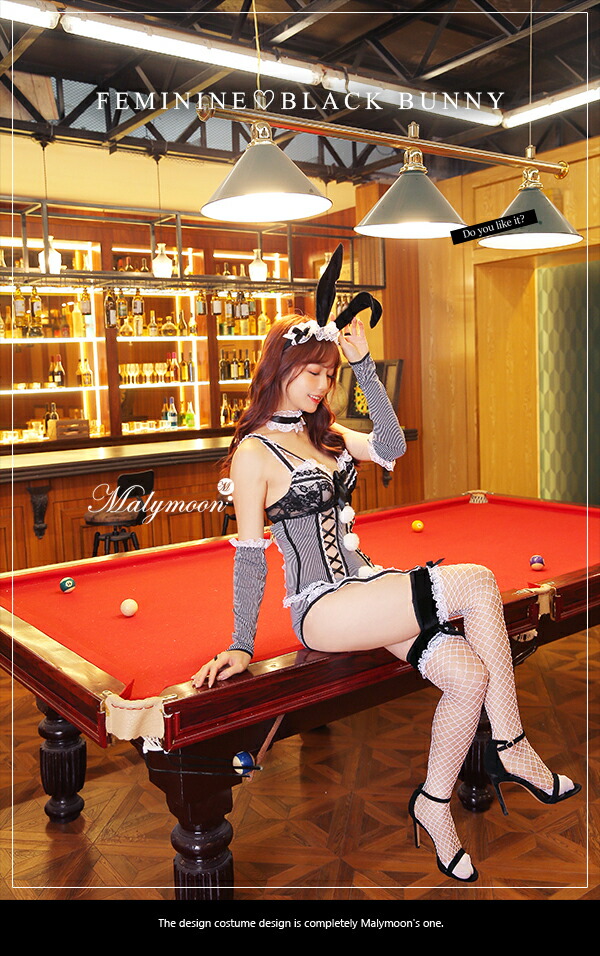 正規品 予約 9月10日頃より順次発送予定 ハロウィン コスプレ バニー バニーガール 衣装 仮装 うさぎ うさ耳 カチューシャ コスチューム 可愛いコスプレ セクシー レディース 大人 女性 かわいい 可愛い ワンピース 黒 ブラック マリームーン Malymoon S57