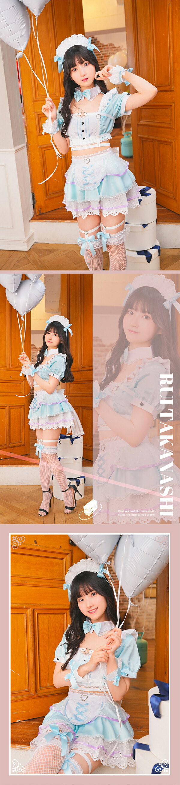 正規品]ババババンビ メイド メイド服 パステルカラー コスプレ 