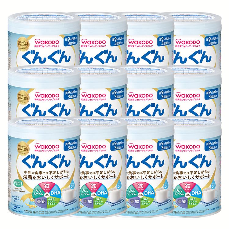 【12個セット】粉ミルク　ぐんぐん 300ｇ フォローアップミルク 和光堂 和光堂 赤ちゃん ベビー 粉ミルク フォローアップ 9か月 鉄 カルシウム DHA DHA