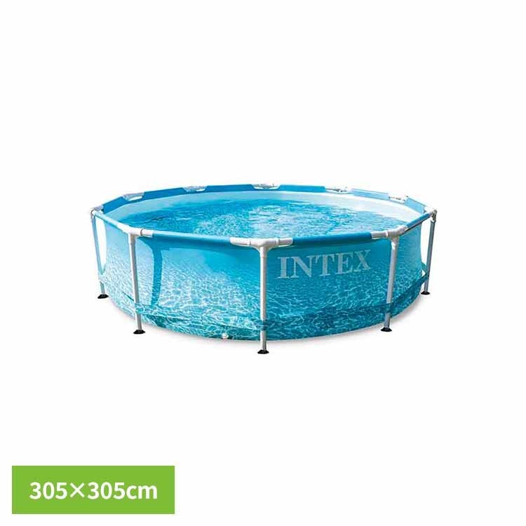 メタルフレームプール INTEX プール 大型 家庭用 AGP フレーム式 組み立て 丸形 INTEX