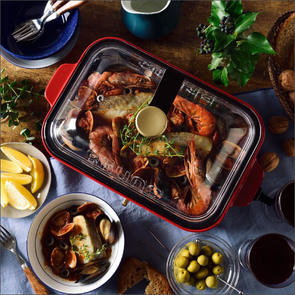 Bruno コンパクトホットプレート用 グラスリッド ガラス蓋 取っ手付 ふた フタ オプションパーツ Boe021 Glass Ocrmglobal Com