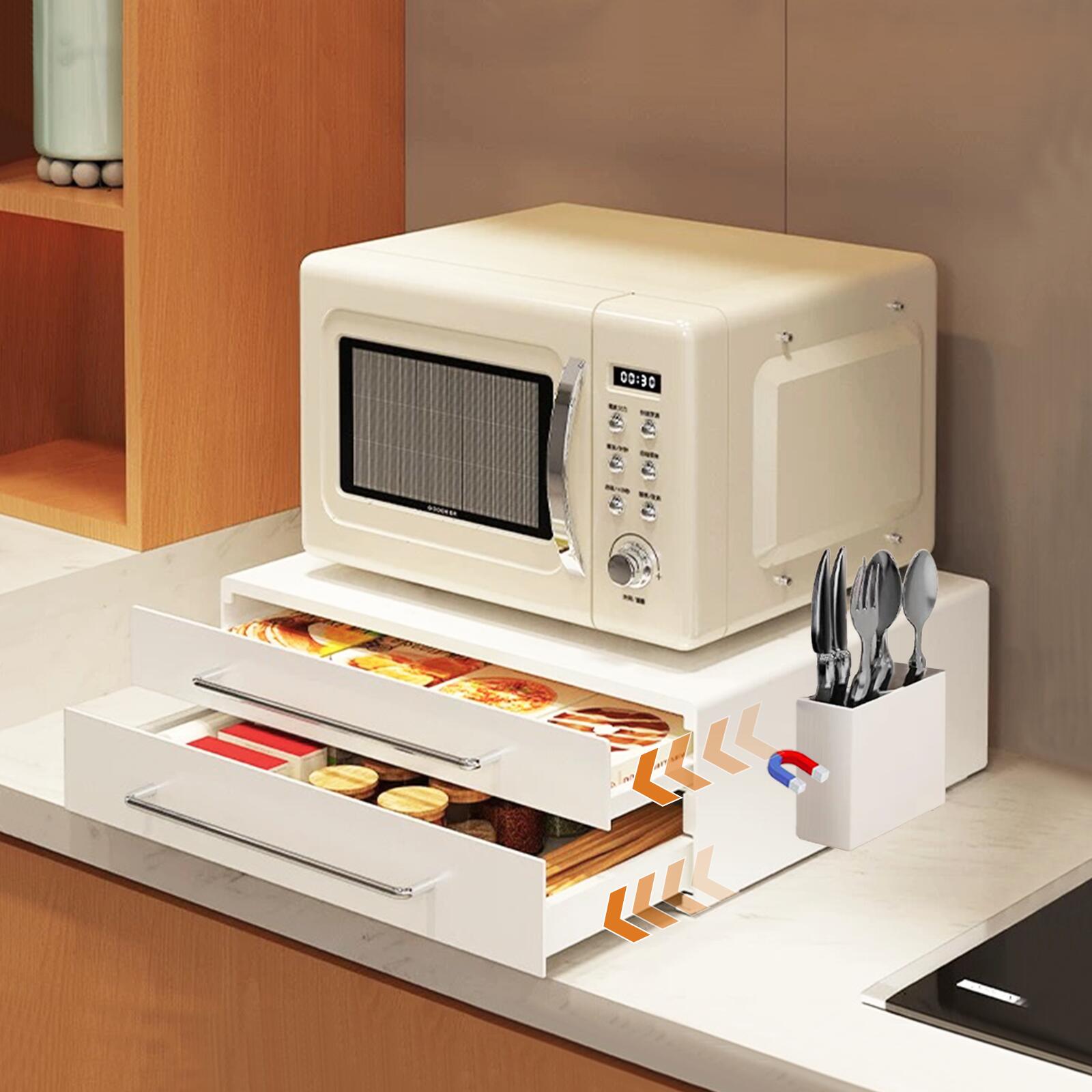 家電下収納 レンジ下収納 大容量 レンジ下スライドテーブル Amazon.co.jp: ママ倉 家電下収納 延長されたデザイン レンジ下