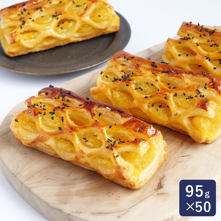 ISM（イズム）焼き芋パイ 1ケース 95g×50 発酵不要 業務用 冷凍パイ生地_