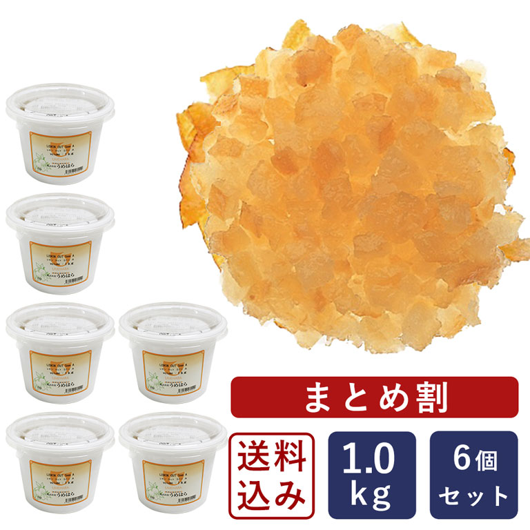 【まとめ割】【送料無料】うめはら レモンカット 5mm 1kg×6（6kg） レモンピール レモン ピール_ 【沖縄は別途追加送料必要】 13,422円