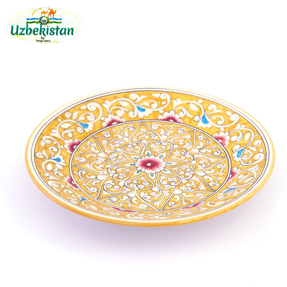 楽天市場】食器 ウズベキスタン陶器 大皿 SRC-026 直径25cm リシタン