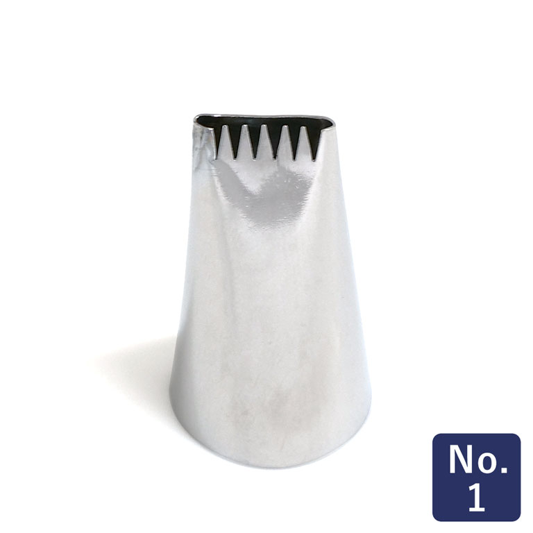 楽天市場】口金 18-8 片目 No.2 ステンレス製 デコレーション 絞り口