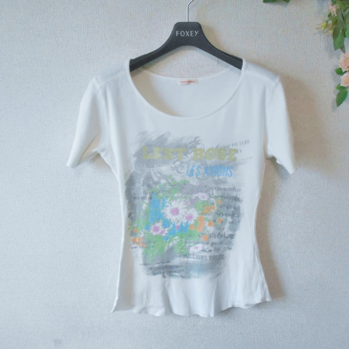 楽天市場】【中古】 REFLEM / 肩ファスナー付き薔薇プリントTシャツ 