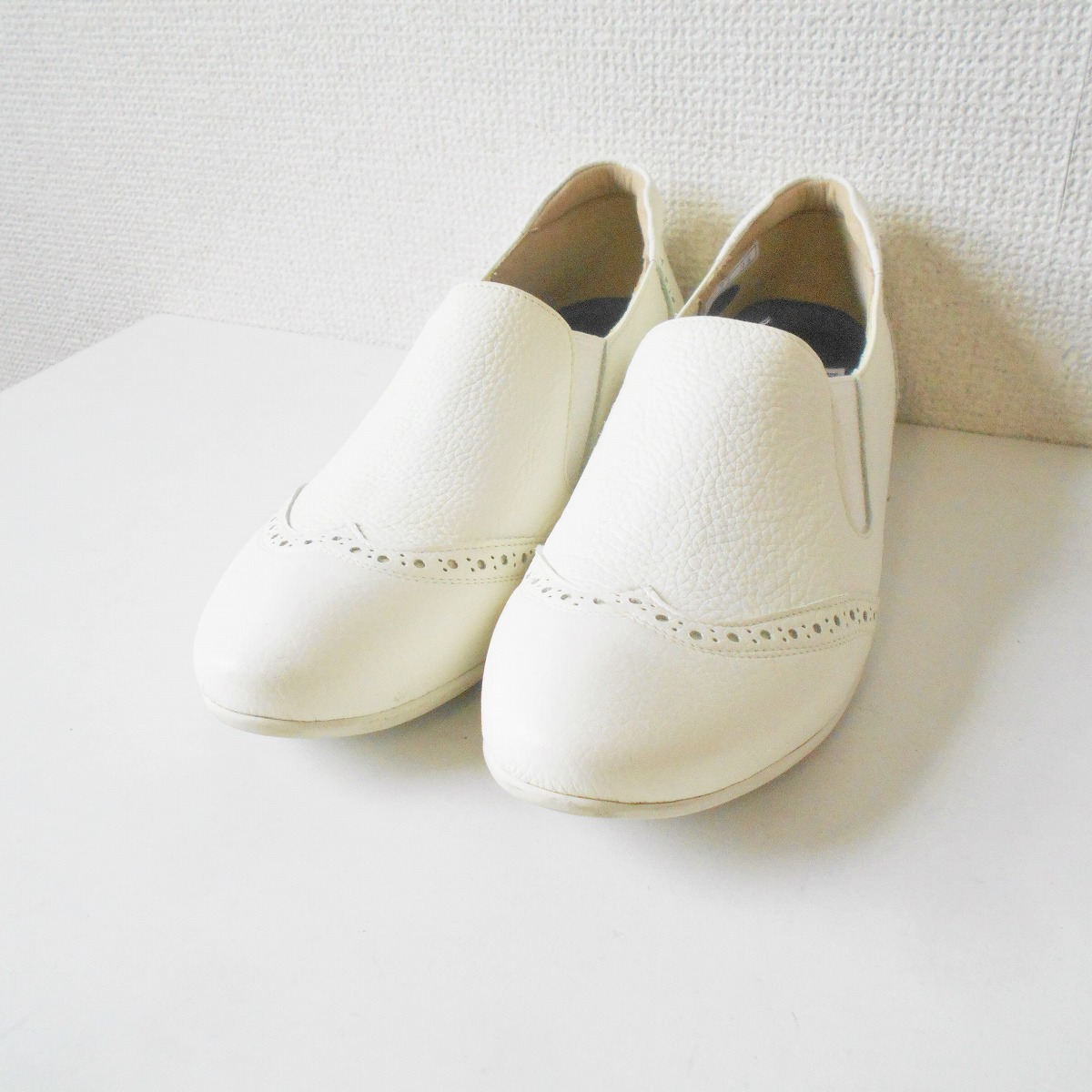 【中古】ブランブルー blanc/bleu レディース シューズ 22,5cm EEE スリッポン 日本製