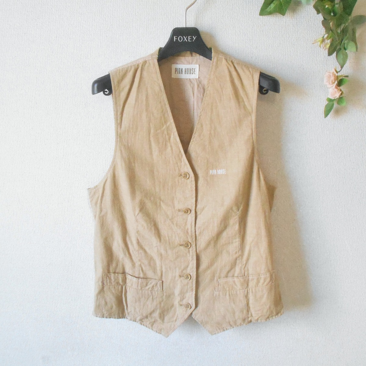 楽天市場】PINK HOUSE / ロイヤルクィーンベリー柄パッチワークベスト