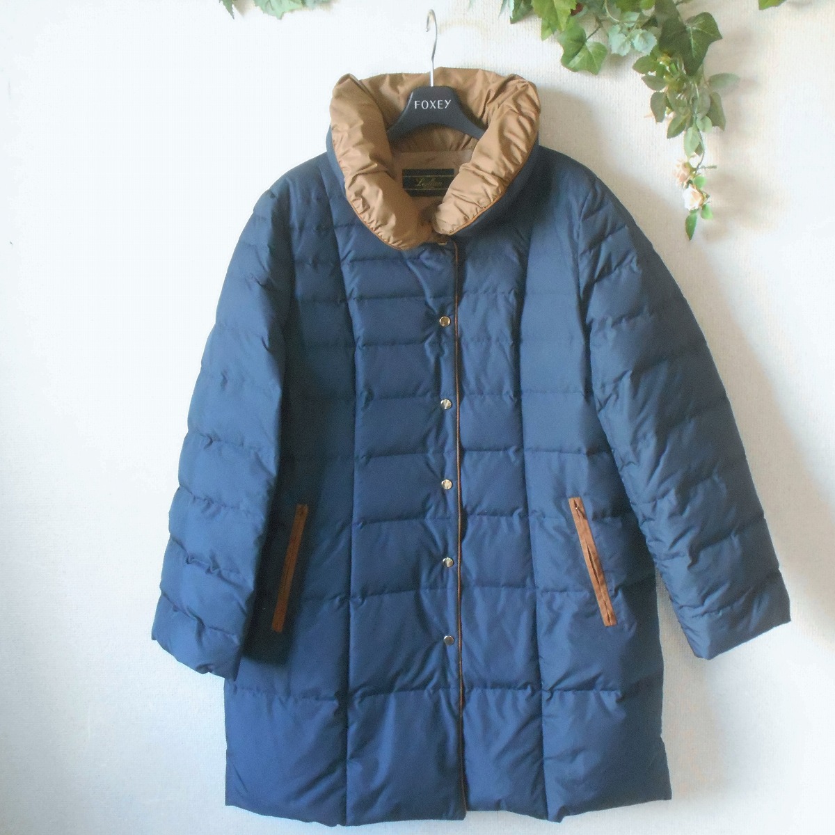 【中古】レリアン Leilian 落ち込む 厚地の外套 上衣 レディース 13 冬 日本製