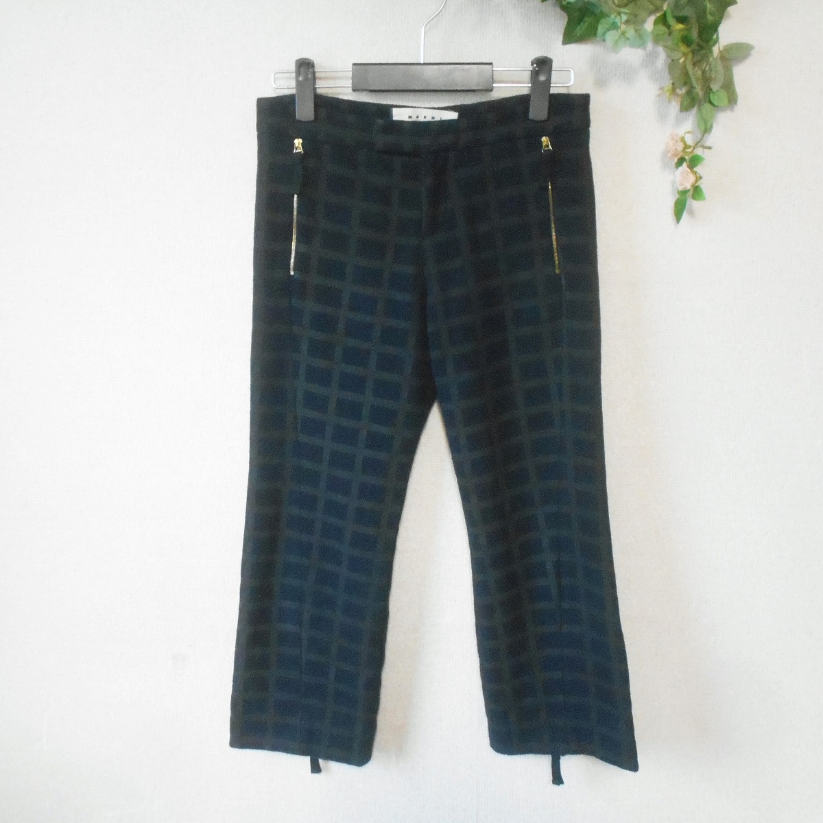 【中古】MARNI マルニ パンツ アンクル丈 クロップドパンツ 38 レディース 秋 冬