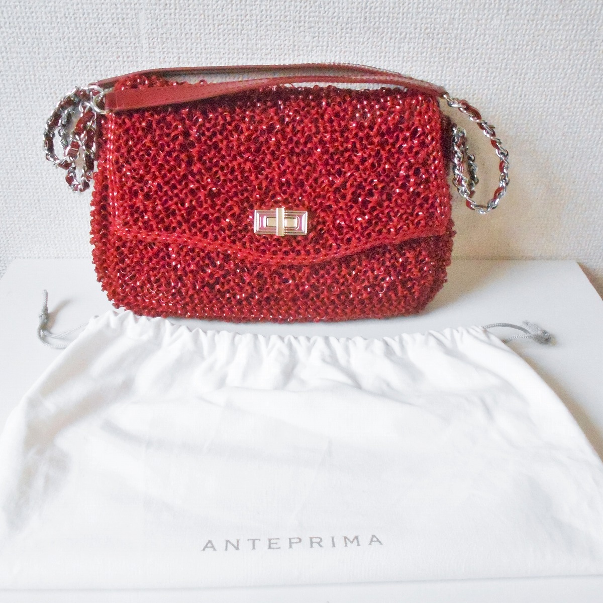 【中古】アンテプリマ ANTEPRIMA バッグ ワイヤーバッグ ハンドバッグ レディース 肩掛け可能 保管袋あり|ママポケット