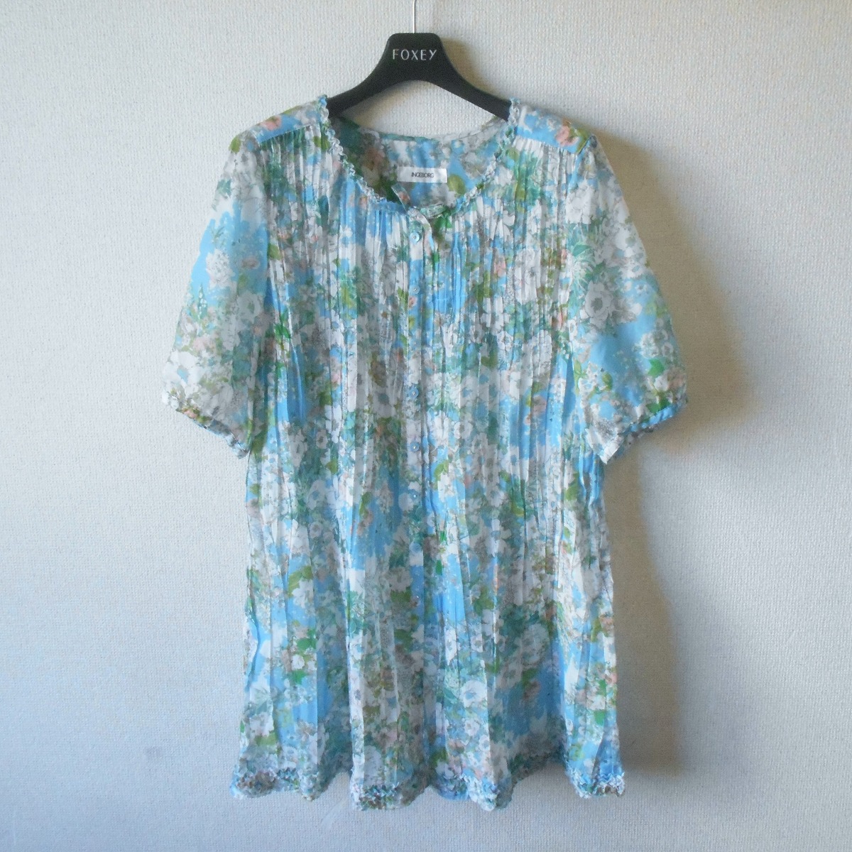 中古】インゲボルグ INGEBORG チュニック ワンピース 夏 プリーツ 加工 