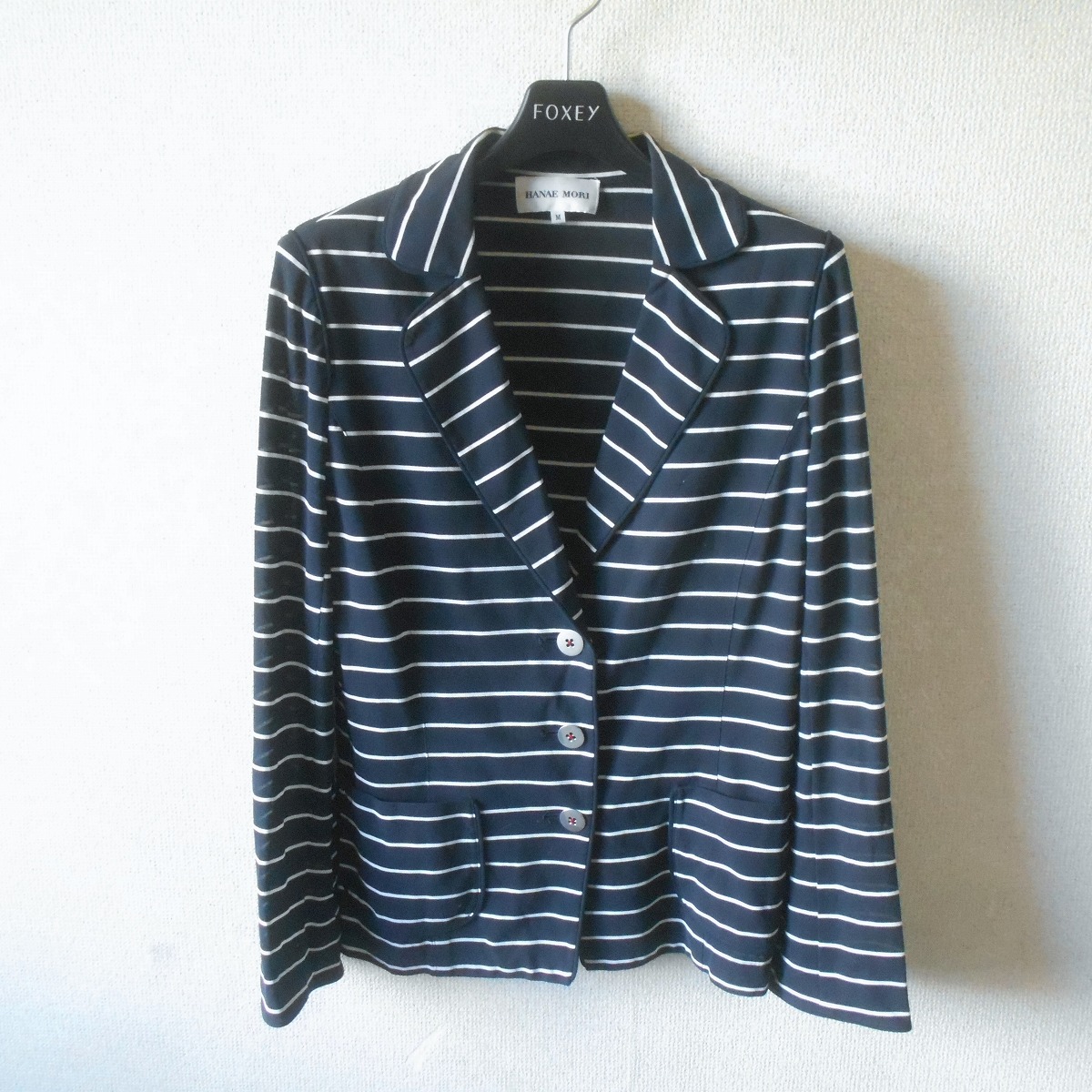 【中古】ハナエモリ HANAE MORI テーラード 上衣 スポーツジャケット レディース 用 春 夏 M 日本製