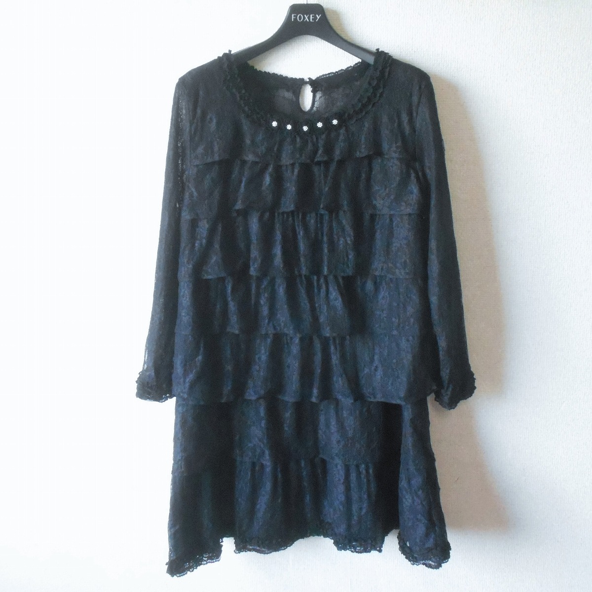 【中古】インゲボルグ INGEBORG セットアップ ブラウス & チュニック ワンピース 11 レース 使用
