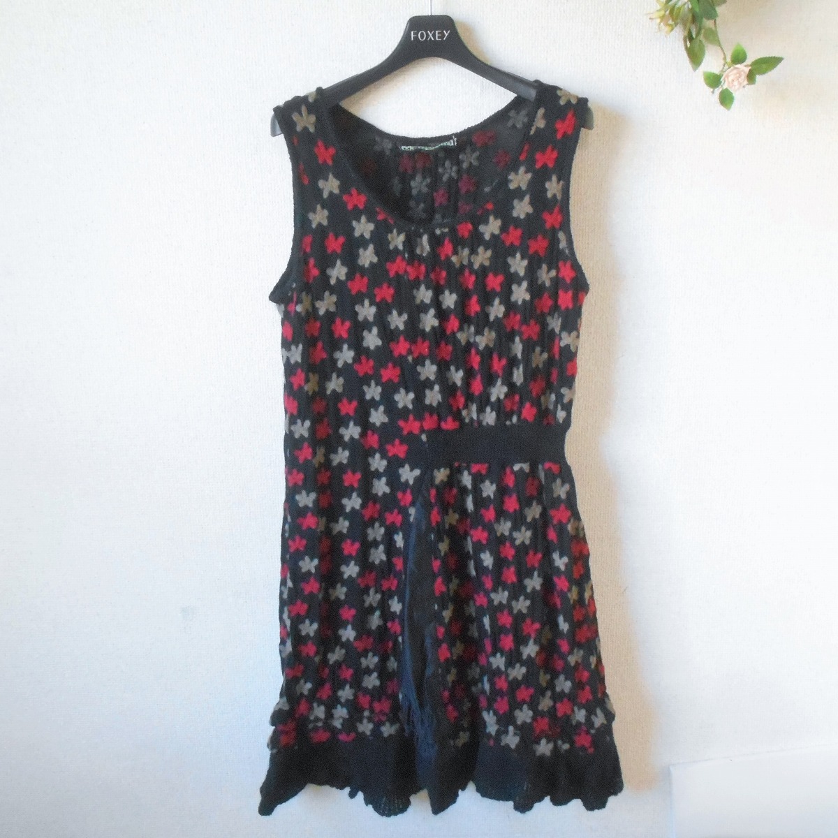 楽天市場】M&KYOKO 佐藤繊維 ニット ピクニック柄ボックスワンピース