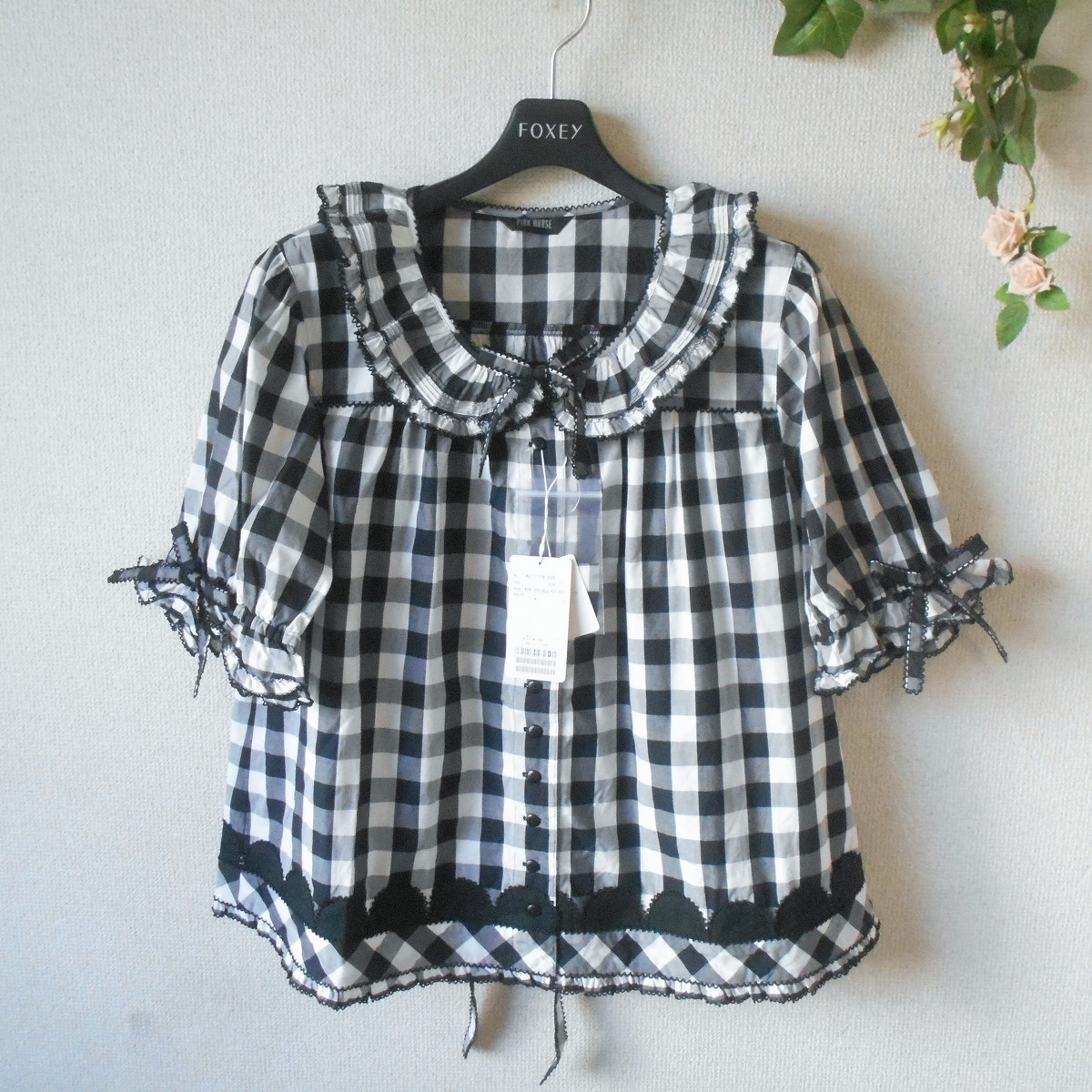 美品 レストローズ LEST ROSE ブラウス 2 レディース シースルー プリーツ 衿 日本製 インナー付き 楽天市場】【中古】レストローズ LEST ROSE ブラウス 2