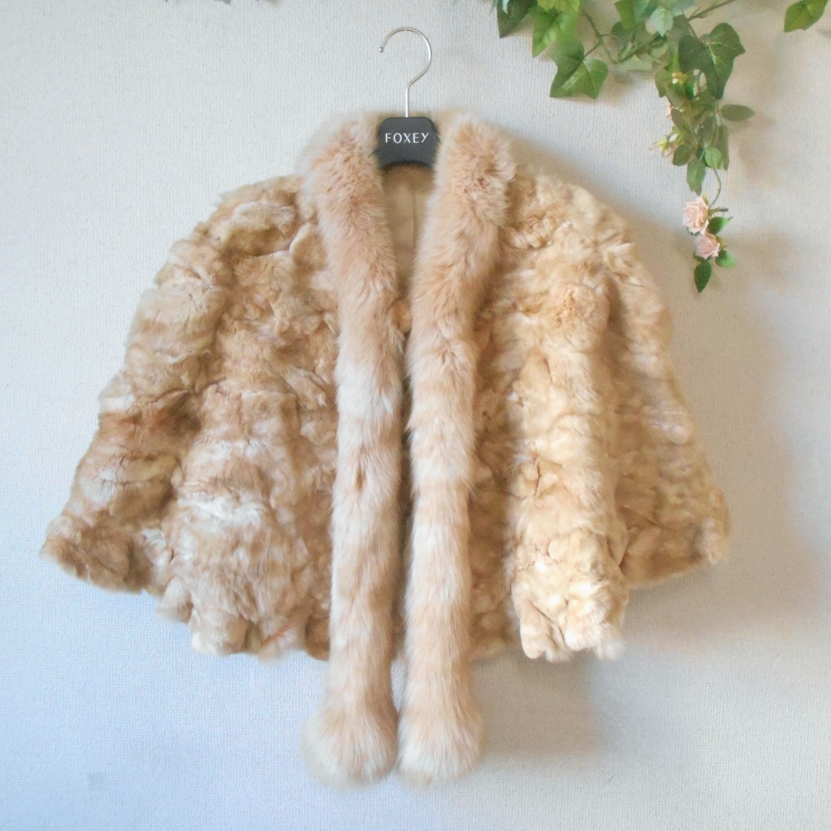 外観未使用級 EMBA エンバ ミンク ケープ ポンチョ 高級 早い者勝ち 美品 エンバ EMBA 毛皮 ミンクファー ケープ ポンチョ