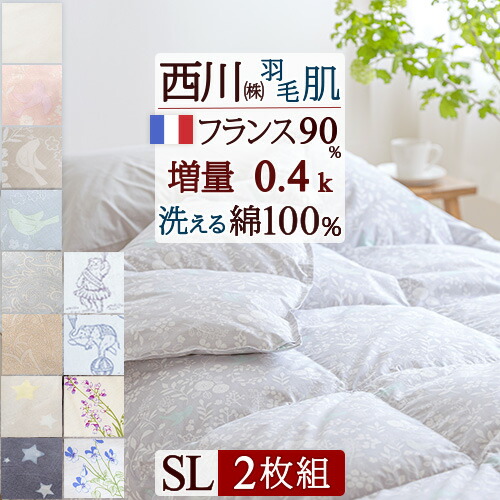 羽毛肌布団（夏布団）シングル　西川リビング 48255_1.jpg