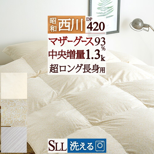西川グースダウンSL 羽毛掛布団20万定価◆新品日本製シングルロング◆シベリア産 楽天市場】西川 羽毛布団 グースダウン93％ リーフ柄 シングル