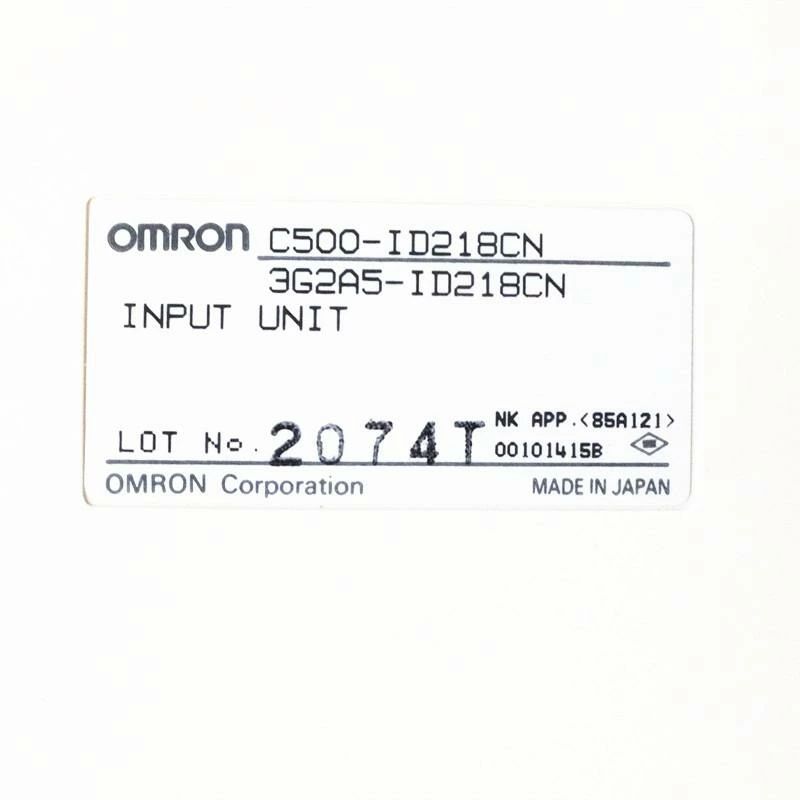 【新品 東京発 ★適格請求書発行可★】 OMRON プログラマブルコントローラαシリーズ C500-ID218CN【６ヶ月保証】｜ヒマワリショップ
