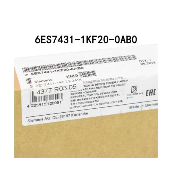 【新品 東京発 ★適格請求書発行可★】Siemens 6ES7431-1KF20-0AB0 6ES7 431-1KF20-0AB0【６ヶ月保証】｜ヒマワリショップ