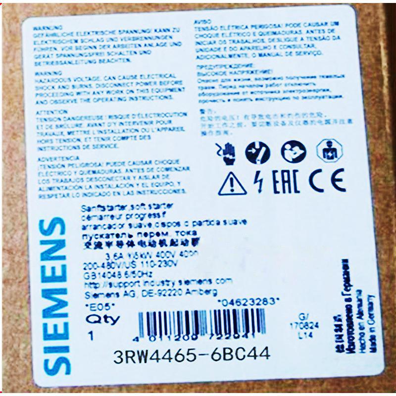 【新品 東京発 ★適格請求書発行可★】SIEMENS シーメンス 3RW4465-6BC44 630KW【６ヶ月保証】