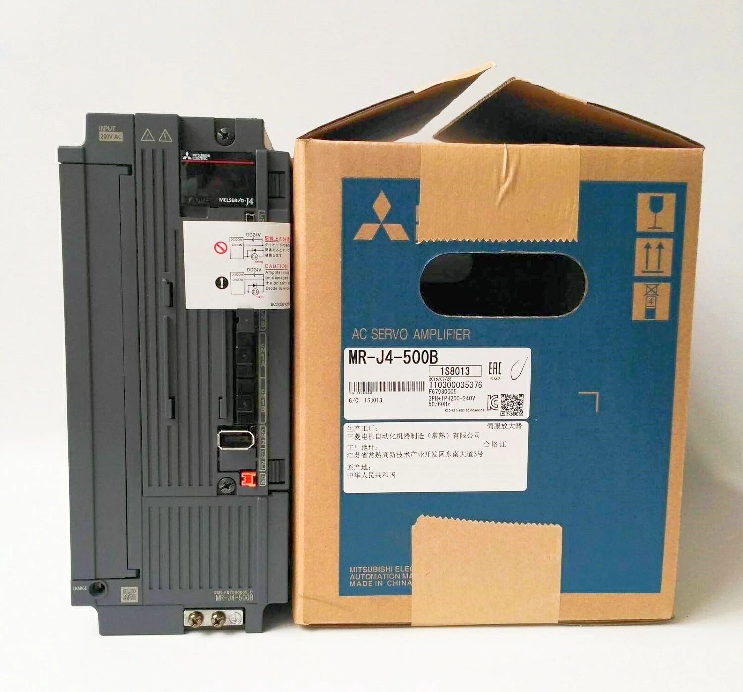【新品 東京発 ★適格請求書発行可★】MITSUBISHI 三菱電機 サーボアンプ MR-J4-500B SSCNETIII/H対応 5kW用 三相AC200V～240V【６ヶ月保証】