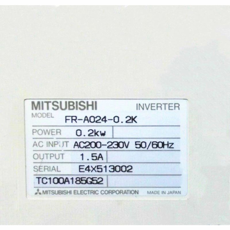 【新品 東京発 ★適格請求書発行可★】MITSUBISHI 三菱電機 FR-A024-0.2K【６ヶ月保証】｜ヒマワリショップ