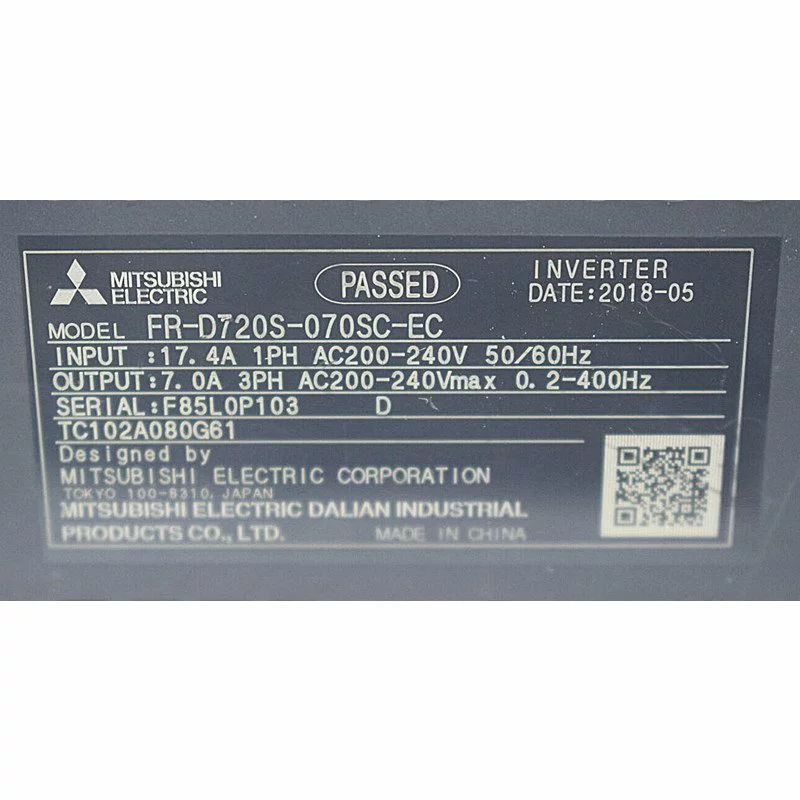 【新品 東京発 ★適格請求書発行可★】MITSUBISHI 三菱電機 FR-D720S-070SC-EC インバーター【6ヶ月保証】|ヒマワリショップ