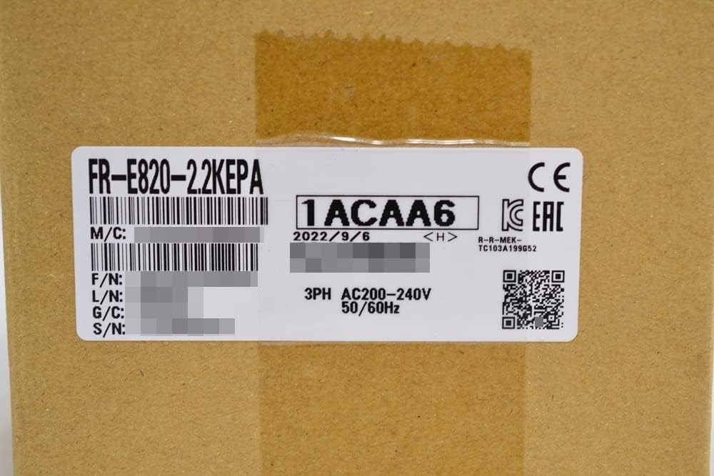 【新品 東京発 ★適格請求書発行可★】三菱電機 インバータ FR-E820-2.2KEPA【６ヶ月保証】