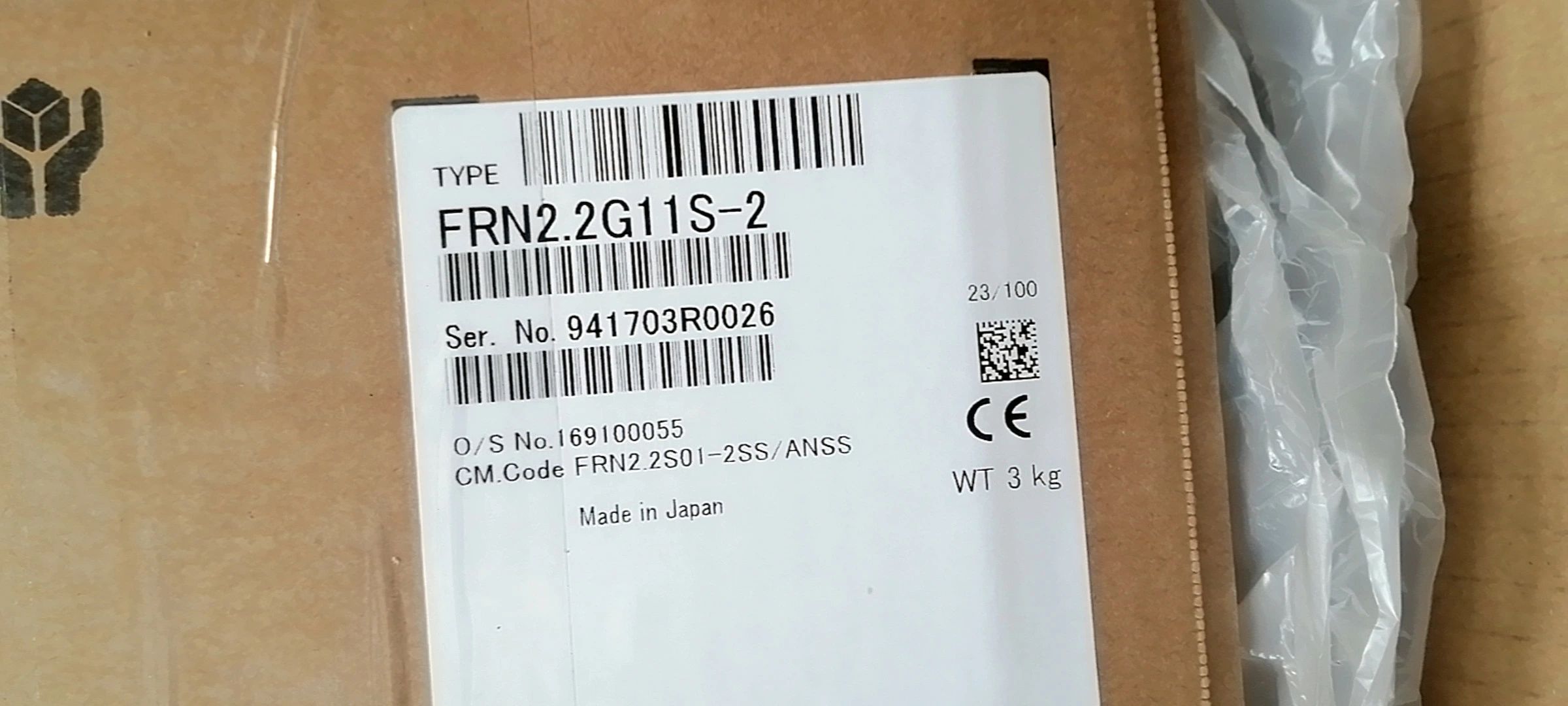 【新品 東京発 ★適格請求書発行可★】FUJI 富士電機 FRN2.2G11S-2 2.2KW 220V用インバーター【６ヶ月保証】