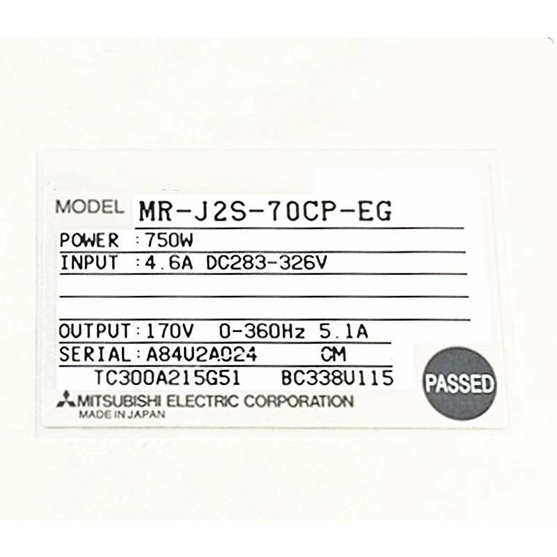 【新品 東京発 ★適格請求書発行可★】MITSUBISHI 三菱電機 MR-J2S-70CP-EG【6ヶ月保証】|ヒマワリショップ